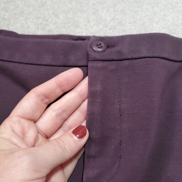 LULULEMON City Trek Trouser Ponte Pants 27" Commute Style Black Cherry Women's 8 - Picture 16 of 16